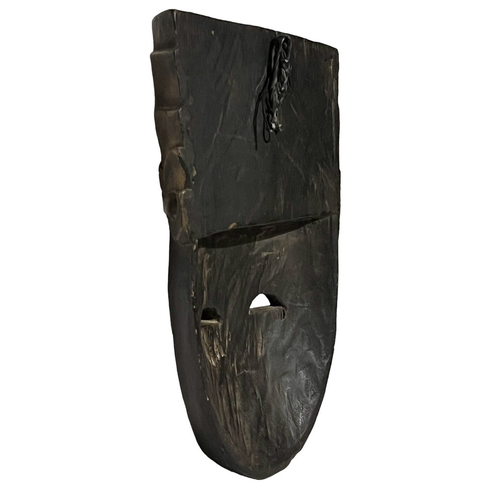 Pemangku Priest 13" Mask Hand Carved Wood Wall Folk Art Mangku Bali Indonesia - Picture 10 of 14